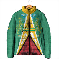 Custom Guyana Cricket Amazon Warriors Padded Jacket Flag Style - Wonder Print Shop