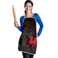 Wales Apron Celtic Cross Welsh Red Dragon - Wonder Print Shop