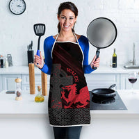 Wales Apron Celtic Cross Welsh Red Dragon - Wonder Print Shop