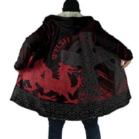 Wales Cloak Celtic Cross Welsh Red Dragon - Wonder Print Shop