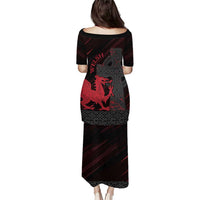 Wales Puletasi Celtic Cross Welsh Red Dragon - Wonder Print Shop