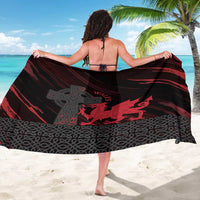 Wales Sarong Celtic Cross Welsh Red Dragon - Wonder Print Shop
