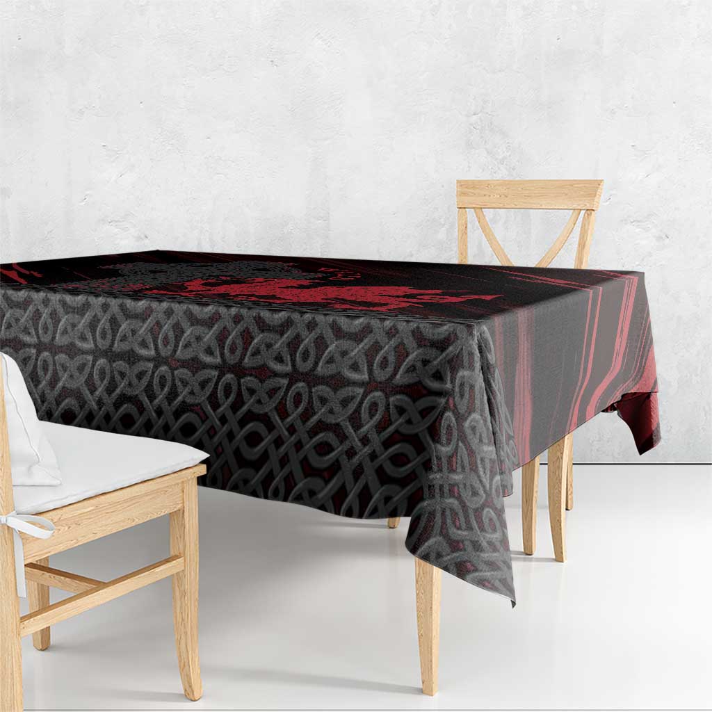 Wales Tablecloth Celtic Cross Welsh Red Dragon - Wonder Print Shop