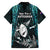 New Zealand Silver Fern Rugby Kid Hawaiian Shirt Aotearoa All Black Dabbing Ball With Maori Paua Shell - Wonder Print Shop