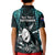 New Zealand Silver Fern Rugby Kid Polo Shirt Aotearoa All Black Dabbing Ball With Maori Paua Shell - Wonder Print Shop