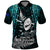 New Zealand Silver Fern Rugby Polo Shirt Aotearoa All Black Dabbing Ball With Maori Paua Shell - Wonder Print Shop