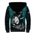 New Zealand Silver Fern Rugby Sherpa Hoodie Aotearoa All Black Dabbing Ball With Maori Paua Shell - Wonder Print Shop