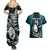 Custom New Zealand Silver Fern Rugby Couples Matching Summer Maxi Dress and Hawaiian Shirt Aotearoa All Black Dabbing Ball With Maori Paua Shell - Wonder Print Shop