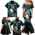 Custom New Zealand Silver Fern Rugby Family Matching Mermaid Dress and Hawaiian Shirt Aotearoa All Black Dabbing Ball With Maori Paua Shell - Wonder Print Shop