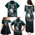 Custom New Zealand Silver Fern Rugby Family Matching Puletasi Dress and Hawaiian Shirt Aotearoa All Black Dabbing Ball With Maori Paua Shell - Wonder Print Shop