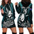 Custom New Zealand Silver Fern Rugby Hoodie Dress Aotearoa All Black Dabbing Ball With Maori Paua Shell - Wonder Print Shop