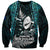 Custom New Zealand Silver Fern Rugby Sweatshirt Aotearoa All Black Dabbing Ball With Maori Paua Shell - Wonder Print Shop