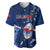 Samoa Rugby Baseball Jersey Manu Samoa Ula Fala Dabbing Ball Polynesian Blue Version - Wonder Print Shop