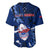 Samoa Rugby Baseball Jersey Manu Samoa Ula Fala Dabbing Ball Polynesian Blue Version - Wonder Print Shop