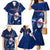 Samoa Rugby Family Matching Mermaid Dress and Hawaiian Shirt Manu Samoa Ula Fala Dabbing Ball Polynesian Blue Version - Wonder Print Shop