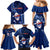 Samoa Rugby Family Matching Mermaid Dress and Hawaiian Shirt Manu Samoa Ula Fala Dabbing Ball Polynesian Blue Version - Wonder Print Shop