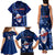 Samoa Rugby Family Matching Tank Maxi Dress and Hawaiian Shirt Manu Samoa Ula Fala Dabbing Ball Polynesian Blue Version - Wonder Print Shop