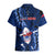 Samoa Rugby Hawaiian Shirt Manu Samoa Ula Fala Dabbing Ball Polynesian Blue Version - Wonder Print Shop