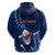 Samoa Rugby Hoodie Manu Samoa Ula Fala Dabbing Ball Polynesian Blue Version - Wonder Print Shop