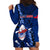 Samoa Rugby Hoodie Dress Manu Samoa Ula Fala Dabbing Ball Polynesian Blue Version - Wonder Print Shop