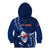 Samoa Rugby Kid Hoodie Manu Samoa Ula Fala Dabbing Ball Polynesian Blue Version - Wonder Print Shop