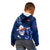 Samoa Rugby Kid Hoodie Manu Samoa Ula Fala Dabbing Ball Polynesian Blue Version - Wonder Print Shop