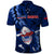 Samoa Rugby Polo Shirt Manu Samoa Ula Fala Dabbing Ball Polynesian Blue Version - Wonder Print Shop