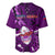 Samoa Rugby Baseball Jersey Manu Samoa Ula Fala Dabbing Ball Polynesian Purple Version - Wonder Print Shop