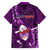 Samoa Rugby Family Matching Long Sleeve Bodycon Dress and Hawaiian Shirt Manu Samoa Ula Fala Dabbing Ball Polynesian Purple Version - Wonder Print Shop