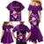 Samoa Rugby Family Matching Mermaid Dress and Hawaiian Shirt Manu Samoa Ula Fala Dabbing Ball Polynesian Purple Version - Wonder Print Shop