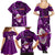 Samoa Rugby Family Matching Summer Maxi Dress and Hawaiian Shirt Manu Samoa Ula Fala Dabbing Ball Polynesian Purple Version - Wonder Print Shop