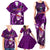 Samoa Rugby Family Matching Tank Maxi Dress and Hawaiian Shirt Manu Samoa Ula Fala Dabbing Ball Polynesian Purple Version - Wonder Print Shop