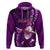 Samoa Rugby Hoodie Manu Samoa Ula Fala Dabbing Ball Polynesian Purple Version - Wonder Print Shop