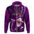 Samoa Rugby Hoodie Manu Samoa Ula Fala Dabbing Ball Polynesian Purple Version - Wonder Print Shop