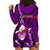 Samoa Rugby Hoodie Dress Manu Samoa Ula Fala Dabbing Ball Polynesian Purple Version - Wonder Print Shop