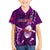 Samoa Rugby Kid Hawaiian Shirt Manu Samoa Ula Fala Dabbing Ball Polynesian Purple Version - Wonder Print Shop