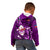 Samoa Rugby Kid Hoodie Manu Samoa Ula Fala Dabbing Ball Polynesian Purple Version - Wonder Print Shop