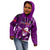 Samoa Rugby Kid Hoodie Manu Samoa Ula Fala Dabbing Ball Polynesian Purple Version - Wonder Print Shop