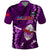 Samoa Rugby Polo Shirt Manu Samoa Ula Fala Dabbing Ball Polynesian Purple Version - Wonder Print Shop