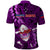 Samoa Rugby Polo Shirt Manu Samoa Ula Fala Dabbing Ball Polynesian Purple Version - Wonder Print Shop