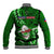 Samoa Rugby Baseball Jacket Manu Samoa Ula Fala Dabbing Ball Polynesian Green Version - Wonder Print Shop