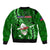 Samoa Rugby Bomber Jacket Manu Samoa Ula Fala Dabbing Ball Polynesian Green Version - Wonder Print Shop