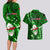 Samoa Rugby Couples Matching Long Sleeve Bodycon Dress and Hawaiian Shirt Manu Samoa Ula Fala Dabbing Ball Polynesian Green Version - Wonder Print Shop