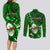 Samoa Rugby Couples Matching Long Sleeve Bodycon Dress and Long Sleeve Button Shirts Manu Samoa Ula Fala Dabbing Ball Polynesian Green Version - Wonder Print Shop