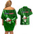 Samoa Rugby Couples Matching Off Shoulder Short Dress and Hawaiian Shirt Manu Samoa Ula Fala Dabbing Ball Polynesian Green Version - Wonder Print Shop