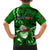 Samoa Rugby Family Matching Long Sleeve Bodycon Dress and Hawaiian Shirt Manu Samoa Ula Fala Dabbing Ball Polynesian Green Version - Wonder Print Shop