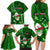 Samoa Rugby Family Matching Long Sleeve Bodycon Dress and Hawaiian Shirt Manu Samoa Ula Fala Dabbing Ball Polynesian Green Version - Wonder Print Shop