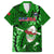 Samoa Rugby Family Matching Long Sleeve Bodycon Dress and Hawaiian Shirt Manu Samoa Ula Fala Dabbing Ball Polynesian Green Version - Wonder Print Shop