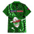 Samoa Rugby Family Matching Long Sleeve Bodycon Dress and Hawaiian Shirt Manu Samoa Ula Fala Dabbing Ball Polynesian Green Version - Wonder Print Shop