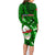 Samoa Rugby Family Matching Long Sleeve Bodycon Dress and Hawaiian Shirt Manu Samoa Ula Fala Dabbing Ball Polynesian Green Version - Wonder Print Shop